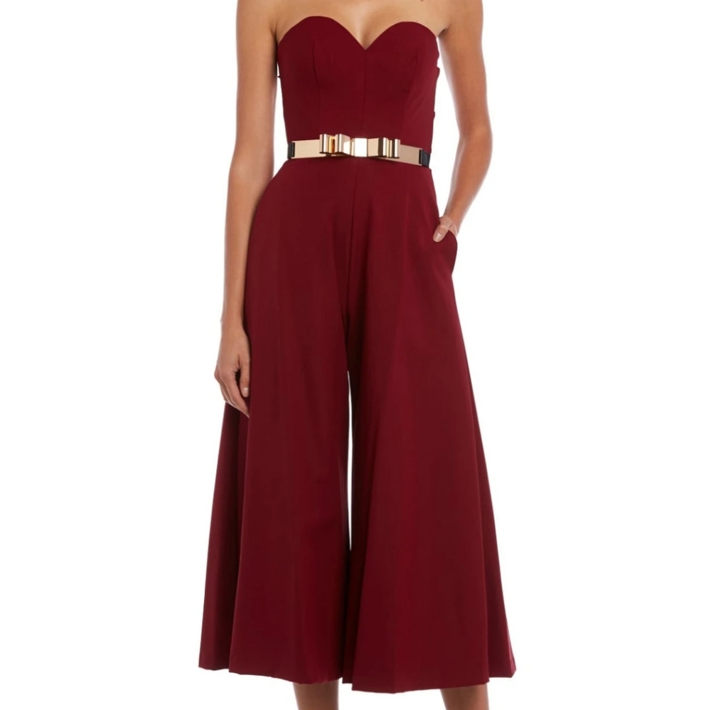 Ruby wine romper